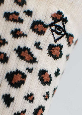 TENNISSOCKEN MIT LEOPARD MUSTER 38-42