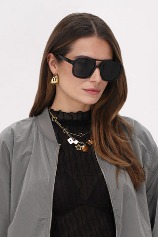 The Stevie schwarze Sonnenbrille