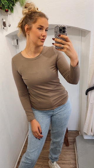 Longsleeve braun