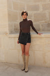 Skort Jeans schwarz