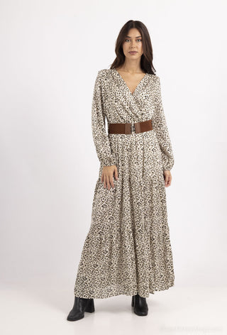 Leoparden Maxikleid
