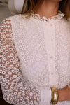 Bluse mit transparenten Rücken