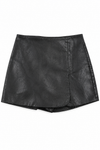 Leder Skort
