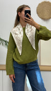 Wendeschal mit Paisley-Muster