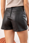 Skort Leder schwarz