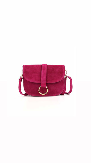 Wildleder Tasche magenta