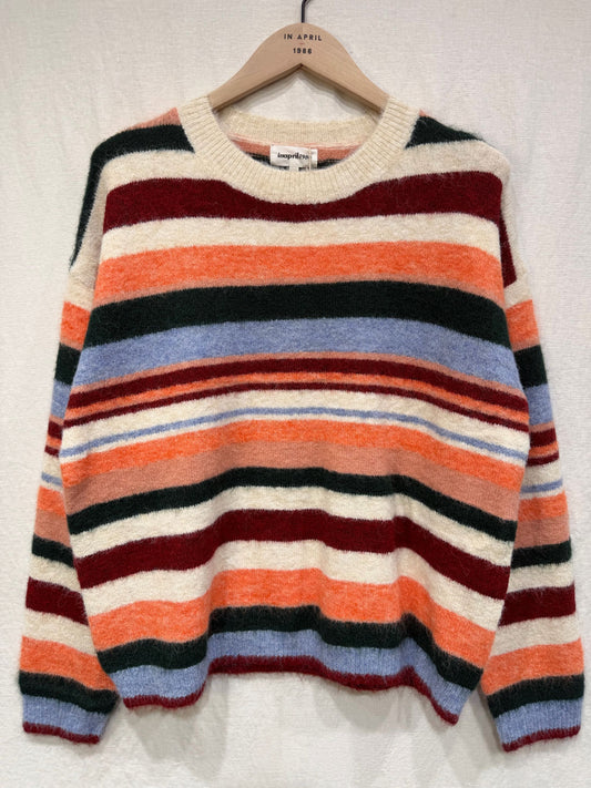 Multicolor Streifenpullover