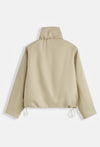 High Collar Jacket – Beige