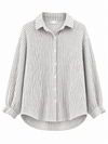 Musselinbluse fine Stripe