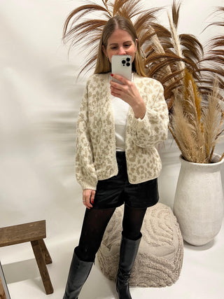 Cardigan leo beige