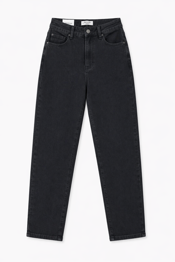 schwarze Mom Jeans