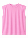Basic Shirt mit Schulterpolstern