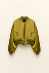 Crop Bomber Jacke