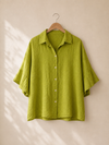 3/4 Leinen Bluse