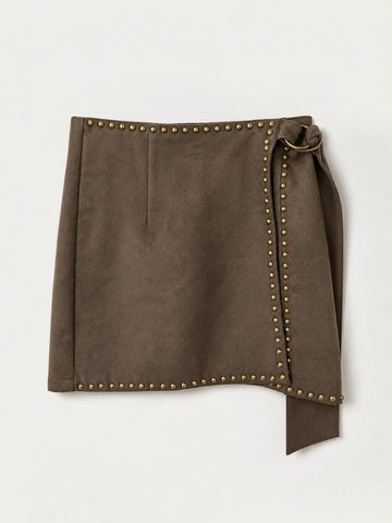 Skort Wildleder mit Nieten