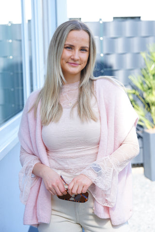 Feinstrick Cardigan kurzarm