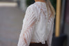 Pailletten Langarm Top Damen