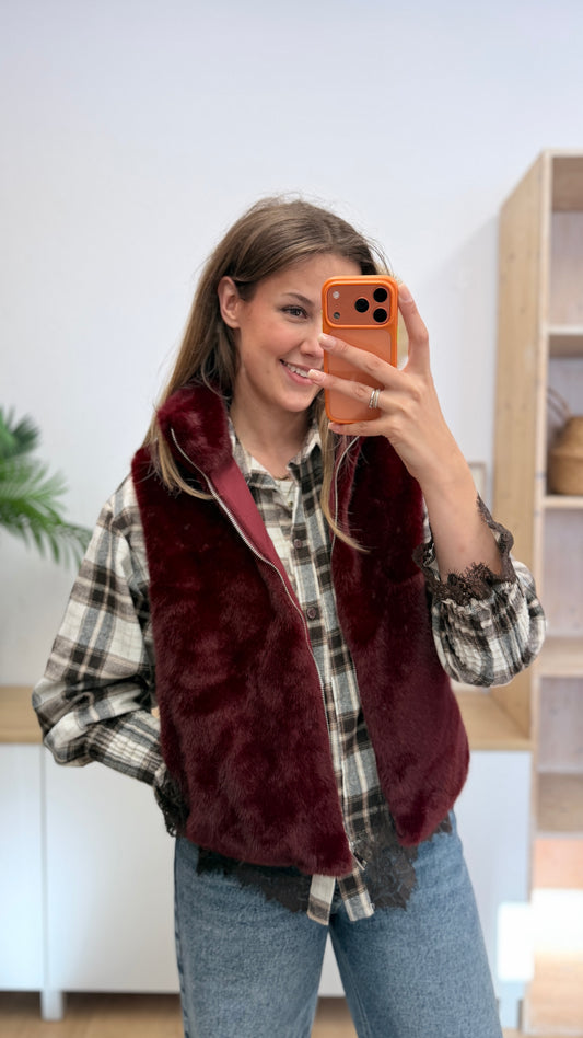 Faux-Fur Weste