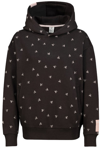 Hoodie mit Schleifen-Stickerei