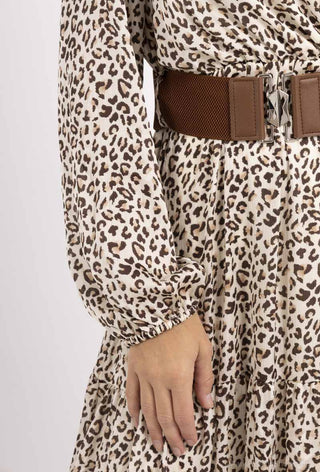 Leoparden Maxikleid