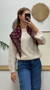 Wendeschal mit Paisley-Muster