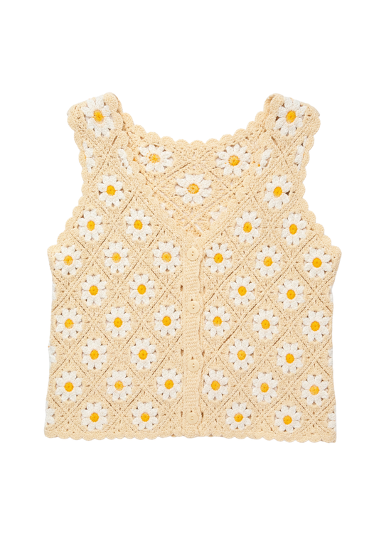 Häkel Top mit Blumen