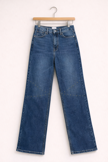 Tall Straight Jeans Nieten