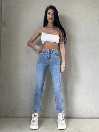 Mom Jeans blau