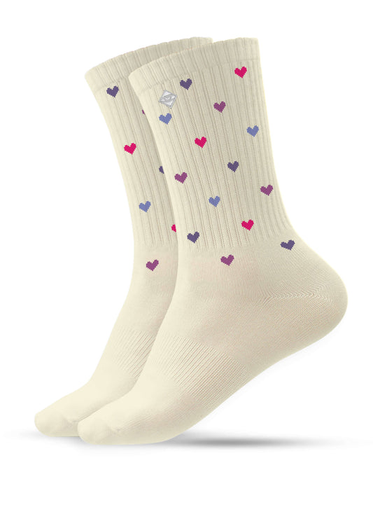 Colour Hearts - Tennis Socken : 39-42