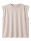 Basic Shirt mit Schulterpolstern