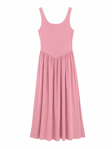 Maxikleid mit V-Taillennaht
