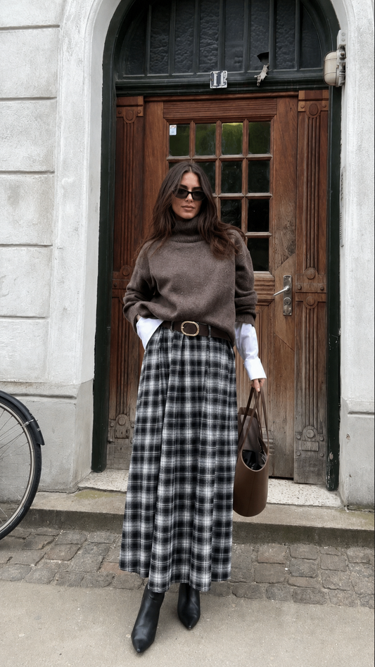 Karierter Maxi-Rock