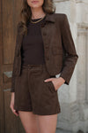 Wildleder Short