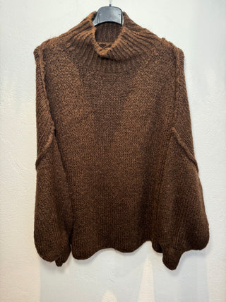 Oversize Pullover Braun - "PAULA"