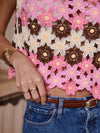 Häkel Top mit Blumen