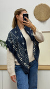 Großer Paisley-Schal aus 100 % Viskose