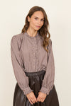 Rüschen Stripe Bluse