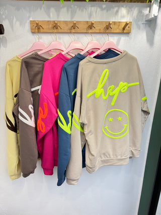 Sweatshirt Happy