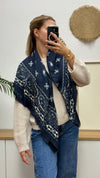 Großer Paisley-Schal aus 100 % Viskose