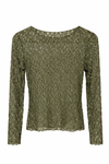 Spitzen Longsleeve mit Blumenmuster