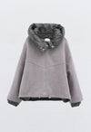 Jacke mit abnehmbarer Kapuze & Kontrastdetails