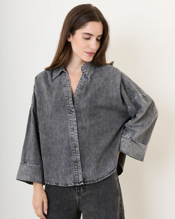Oversize Denim Bluse