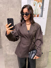 Blazer mit Gürtel