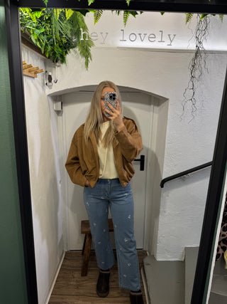 Oversize Kunstlederjacke mit Ballon-Silhouette
