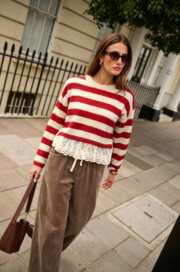 Spitzen Pullover