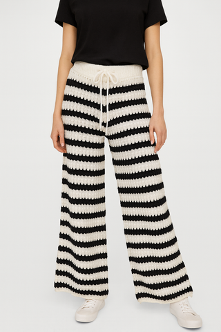 Strickhose gestreift