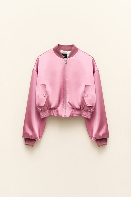 Crop Bomber Jacke
