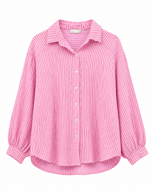 Musselinbluse fine Stripe