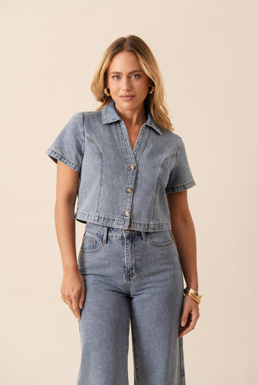 Denim Bluse