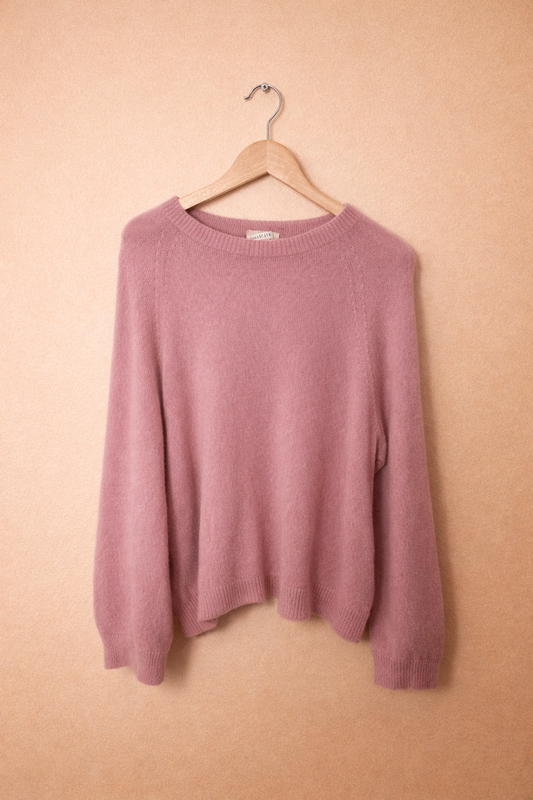 Baby Alpaka Pullover altrosa